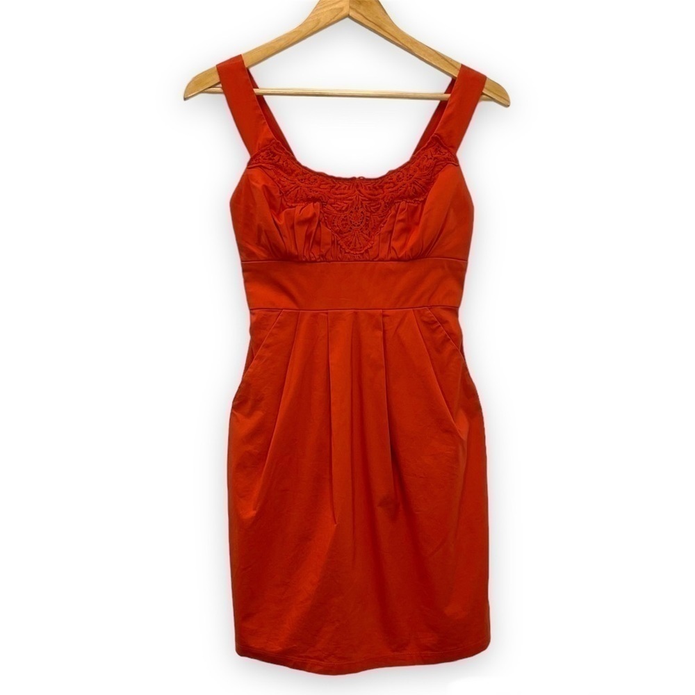 TRIXXI Crochet Lace Neckline Sleeveless Dress 3